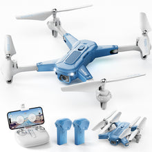 Load image into Gallery viewer, SYMA Drone with Camera 1080P HD FPV Foldable Drone for Kids and Adults, Blue
