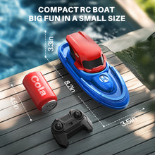 Load image into Gallery viewer, SYMA 2 Pack RC Boats for Kids 8-12, Remote Control Racing Boat Set for Pool with LED Lights,40 Mins Playtime(2 Batteries) and One-Key Water Spay, Summer Gifts Toys for Boys and Girls