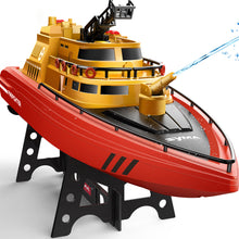 Load image into Gallery viewer, SYMA Remote Control Boat, Big RC Boat Firefighter for Kids 8-12 with 40 Mins Run Time (2 Batteries), 15 km/h High Speed and Low Battery Warning, Pool Water Toys for Boys Girls