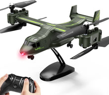 Load image into Gallery viewer, SYMA X550 Military RC Helicopters 4CH Remote Control Multiple Stunt Flying LED Light Green