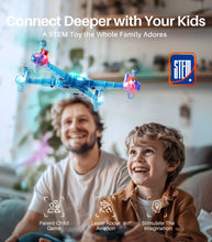 Load image into Gallery viewer, SYMA X440 Drone for Kids with 7-Color LED Light, 2 Batteries, Blue