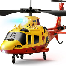 Load image into Gallery viewer, SYMA S53H RC Helicopter Rescue Remote Control Helicopter with Dazzling Night Flights, Red