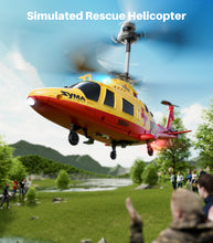 Load image into Gallery viewer, SYMA S53H RC Helicopter Rescue Remote Control Helicopter with Dazzling Night Flights, Red