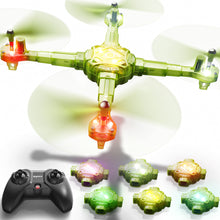 Load image into Gallery viewer, SYMA Kids Drone with 7-Color LED Light, X440 indoor drone with Altitude Hold, Green