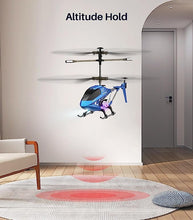 Load image into Gallery viewer, SYMA S107H-E Remote Control Helicopter Aircraft Indoor to Fly Blue