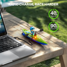 Load image into Gallery viewer, SYMA 2 Pack Kayak RC Boats with Magnetic Dolphin Heads - Remote Control Boat Catches Iron Balls, 40 Mins Playtime, Pool/Water Table Toy Gift for Kids 8-12