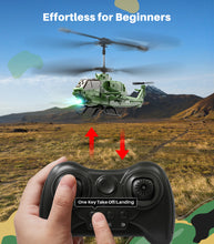 Load image into Gallery viewer, SYMA Remote Control Helicopter, S55H Military Attack RC Helicopter with Cool Appearance Design