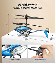 Load image into Gallery viewer, SYMA S107H-E Remote Control Helicopter Aircraft Indoor to Fly Blue