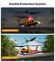 Load image into Gallery viewer, SYMA S53H RC Helicopter Rescue Remote Control Helicopter with Dazzling Night Flights, Red