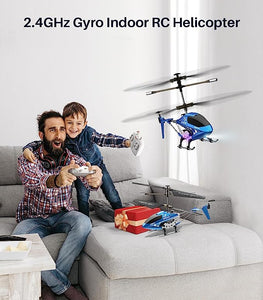 SYMA S107H-E Remote Control Helicopter Aircraft Indoor to Fly Blue