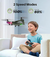 Load image into Gallery viewer, SYMA X550 Military RC Helicopters 4CH Remote Control Multiple Stunt Flying LED Light Green