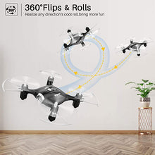 Load image into Gallery viewer, Syma Newest X20 Mini Pocket Black Drone Headless Mode 2.4Ghz Nano LED Altitude Hold