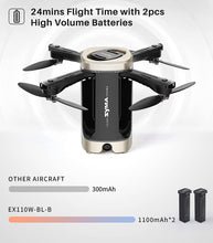 Load image into Gallery viewer, Syma X110W Small Foldable RC Drone with 1080P HD FPV Camera for Adult Beginner
