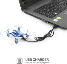 Load image into Gallery viewer, SYMA X20 Mini RC Drone Easy Indoor Small Flying Toys Pocket Quadcopters Blue