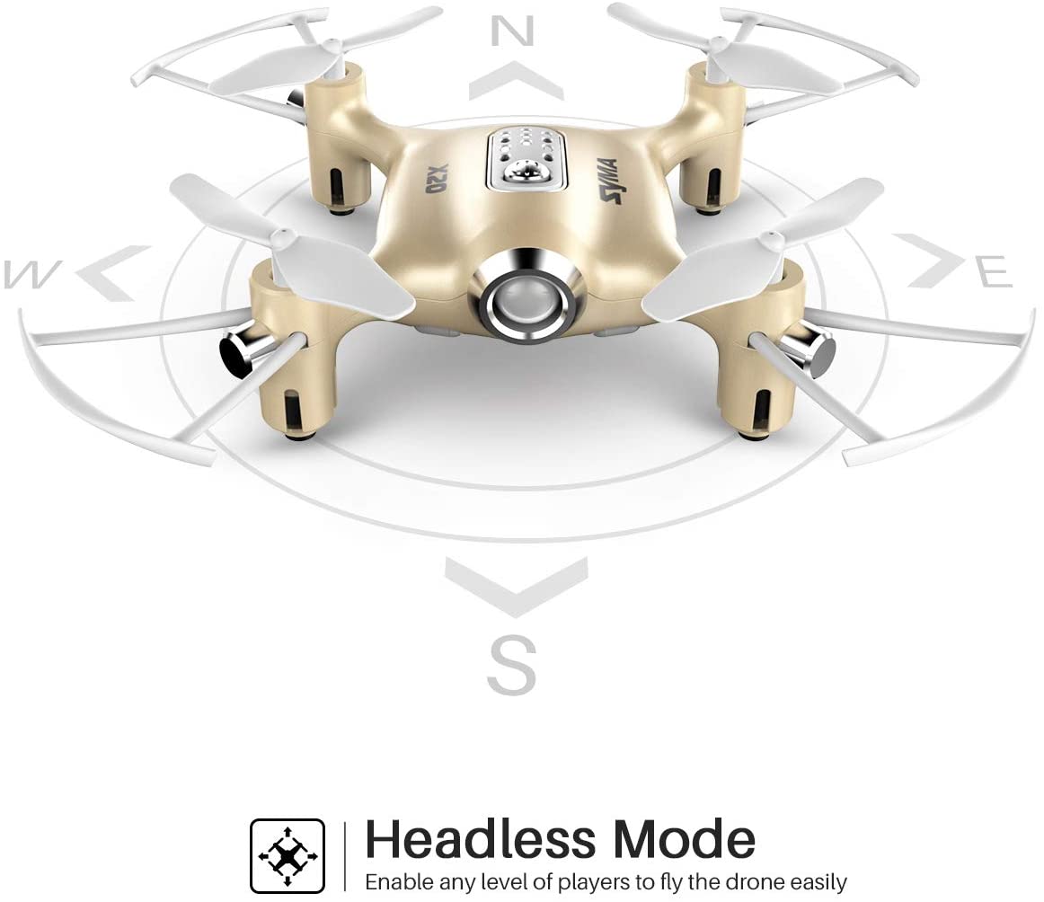 Syma X20 Mini Pocket Headless Mode 2.4Ghz Nano LED RC Quadc – Symatoys