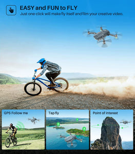SYMA X650 GPS Drone with 4K EIS UHD 90°FOV Camera, Brushless Motor for Adults Beginner
