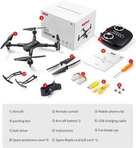 SYMA X800W Foldable Mini RC Drone for Adults with 1080P FPV Camera