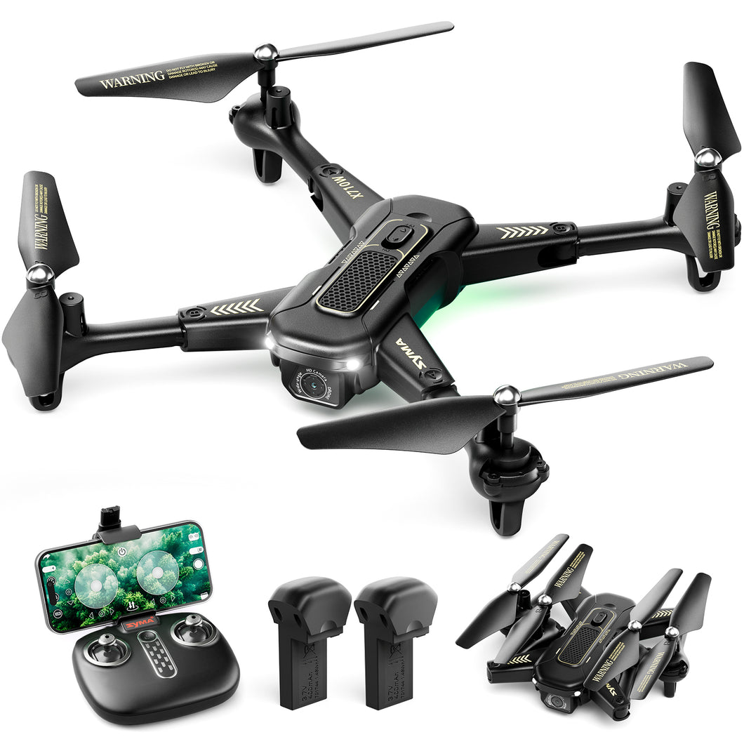 SYMA Drone with Camera for Adults, X710W FPV HD 1080P Camera Drone for Beginners, Black