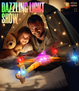 SYMA X440 RC LED Drone with Detachable Arms Remote Control Toys Gifts for Boys Girls with 7-Color Light