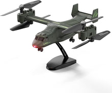 Load image into Gallery viewer, SYMA X550 Military RC Helicopters 4CH Remote Control Multiple Stunt Flying LED Light Green
