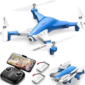 SYMA X300 Drone with Camera RC Quadcopter Optical Flow Positioning 3D Flips 40mins Flying Blue