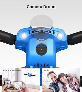 SYMA X200W Mini Drone with Camera 720P HD FPV Camera Altitude Hold Headless Mode 3D Flips Blue