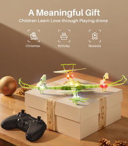 SYMA Kids Drone with 7-Color LED Light, X440 indoor drone with Altitude Hold, Green