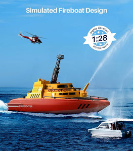 SYMA Q14 Remote Control Boat 1: 28 Scale Simulated Fireboat High Speed