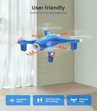 Load image into Gallery viewer, SYMA X400 Mini Drone Remote Control Quadcopter with APP Control Blue
