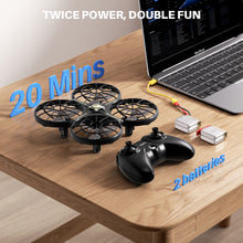 Load image into Gallery viewer, SYMA Drone for Kids 8-12 with Automatic Obstacle Avoidance, 20 Mins Flight Time(2 Batteries), One-Key 360°Flips and Altitude Hold, Safe Flying Toys for Boys and Girls
