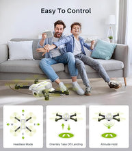 Load image into Gallery viewer, SYMA Mini Drone with Camera 720P FPV Camera Drones Headless Mode One Key Start Speed Adjustment 3D Flips White
