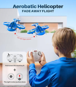 SYMA TF1001 RC HelicopterAerobatic Flight Plastic Airplane Drone Indoor Blue