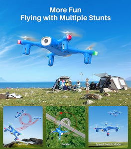 SYMA X400 Mini Drone Remote Control Quadcopter with APP Control Blue