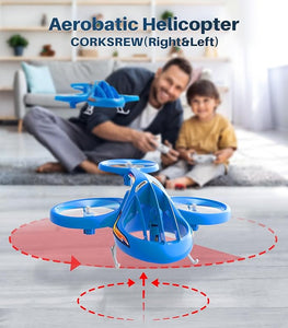 SYMA TF1001 RC HelicopterAerobatic Flight Plastic Airplane Drone Indoor Blue