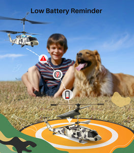 SYMA S54H Military RC Helicopter for Adults, Army Military Black Hawk Helicopter Planes for Kids, White