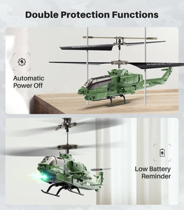 SYMA Remote Control Helicopter, S55H Military Attack RC Helicopter with Cool Appearance Design