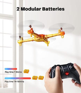 SYMA X440 Mini RC Drone with Detachable Arms with 7-Color Light Switching 16 Stunts