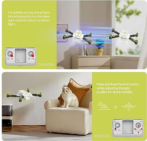 SYMA X200 Foldable Mini Drone Portable Pocket Nano Quadcopter Flying Indoor RC Toys White