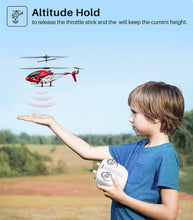 Load image into Gallery viewer, SYMA S107H-E RC Helicopter with Two Rechargeable Batteries for Kids, Red Upgrade

