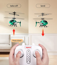 Load image into Gallery viewer, SYMA S107H-E RC Helicopter with Two Rechargeable Batteries for Kids, Green Upgrade
