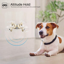Load image into Gallery viewer, SYMA Syma X20 Mini Pocket Drone Headless Mode 2.4Ghz Nano LED RC Quadcopter Altitude Hold Gold
