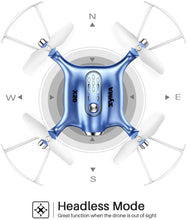 Load image into Gallery viewer, SYMA X20 Mini RC Drone Easy Indoor Small Flying Toys Pocket Quadcopters Blue

