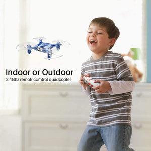 SYMA X20 Mini RC Drone Easy Indoor Small Flying Toys Pocket Quadcopters Blue