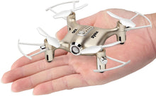Load image into Gallery viewer, SYMA Syma X20 Mini Pocket Drone Headless Mode 2.4Ghz Nano LED RC Quadcopter Altitude Hold Gold
