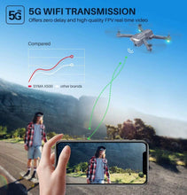 Load image into Gallery viewer, SYMA X500 4K Drone with UHD Camera,with 56mins Flight Time, 5GHz FPV Transmission for Beginner
