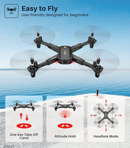 SYMA X800W Foldable Mini RC Drone for Adults with 1080P FPV Camera