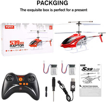 Load image into Gallery viewer, SYMA S39 3.5 Channel RC Helicopter with Gyro,Red
